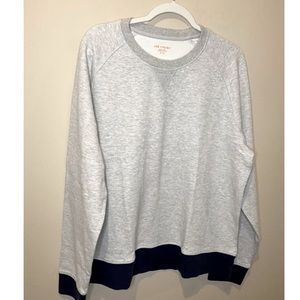 NWT Joe Fresh Gray/Navy Men’s Cotton/Poly Sweatshirt Sweater Size XL